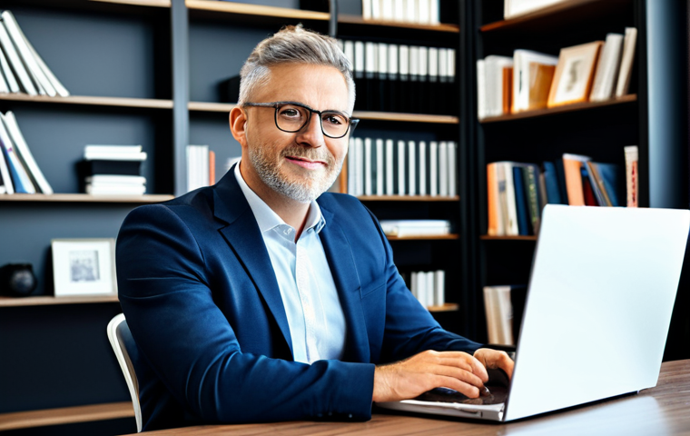 Clinician in a Modern Office**
"A professional psychologist in a well-lit, modern office setting, fully clothed in business casual attire, sitting at a desk with a laptop, bookshelves in the background, perfect anatomy, correct proportions, natural pose, safe for work, appropriate content, professional, modest clothing."
**