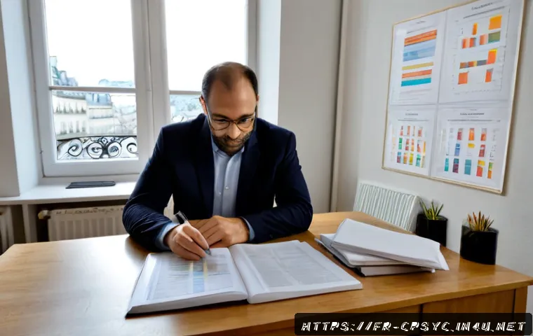 Home 30 임상심리사 관련 논문 요약 - Photorealistic French clinical psychologist in a bright Paris university office, thoughtfully review...